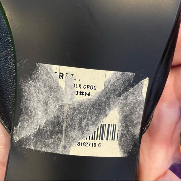 Life Stride black croc embossed buckle kitten heel size 10 - Picture 5 of 14